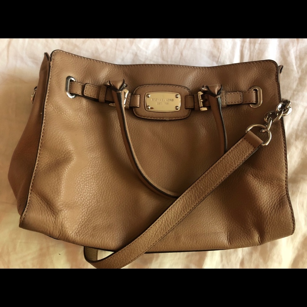 Michael Kors Medium Hamilton Leather Handbag NWOT